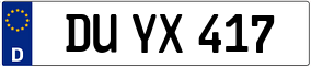 Trailer License Plate